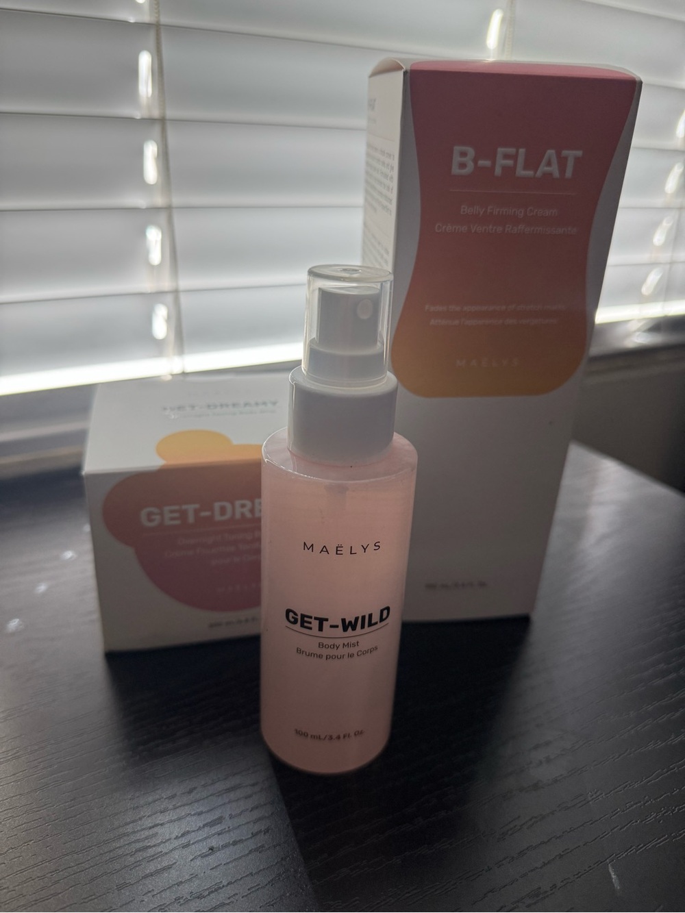 MAELYS Body Bundle: Mist, Overnight toning cream, and Belly Firming Cream